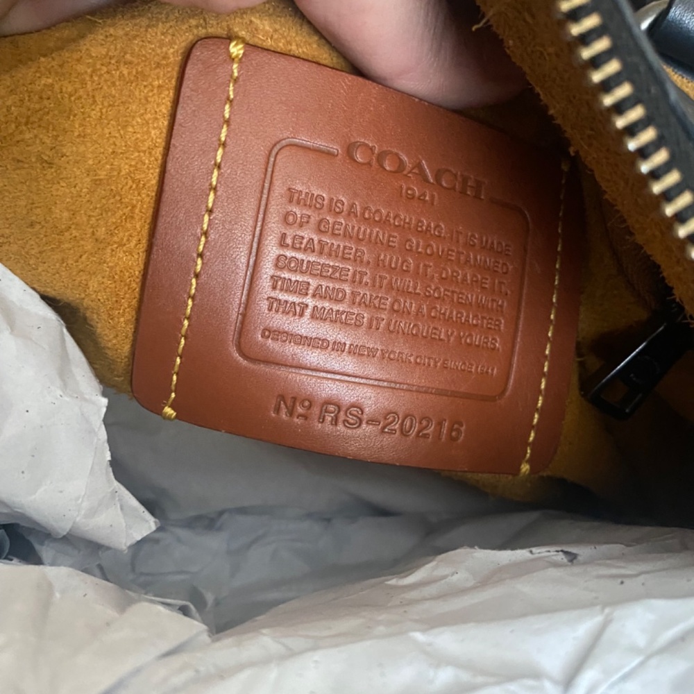 Coach Black Leather Rogue 1941 Satchel - Picture 7 of 16